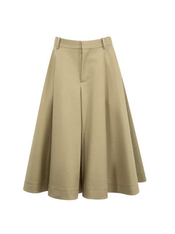 Pleated Midi Skirt