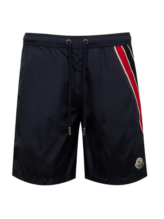 TRICOLOR TRIM SWIM TRUNKS