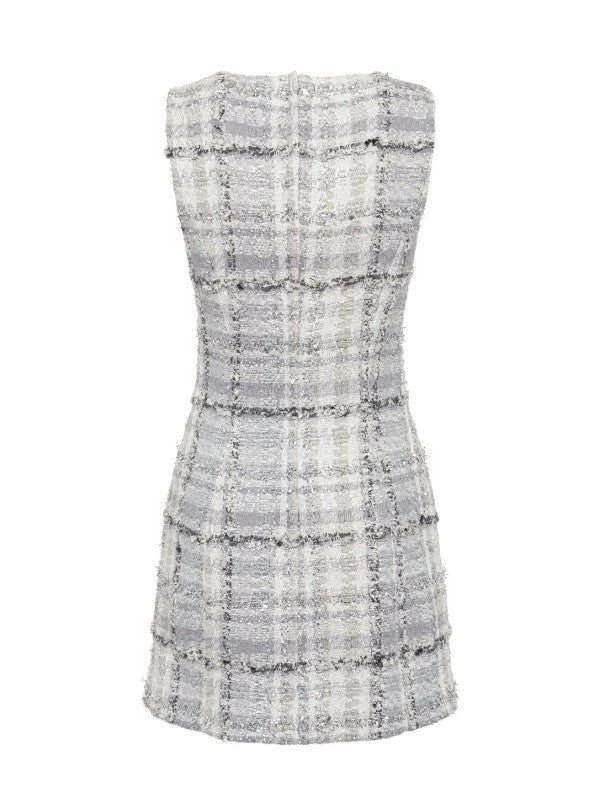 Lurex tweed mini dress