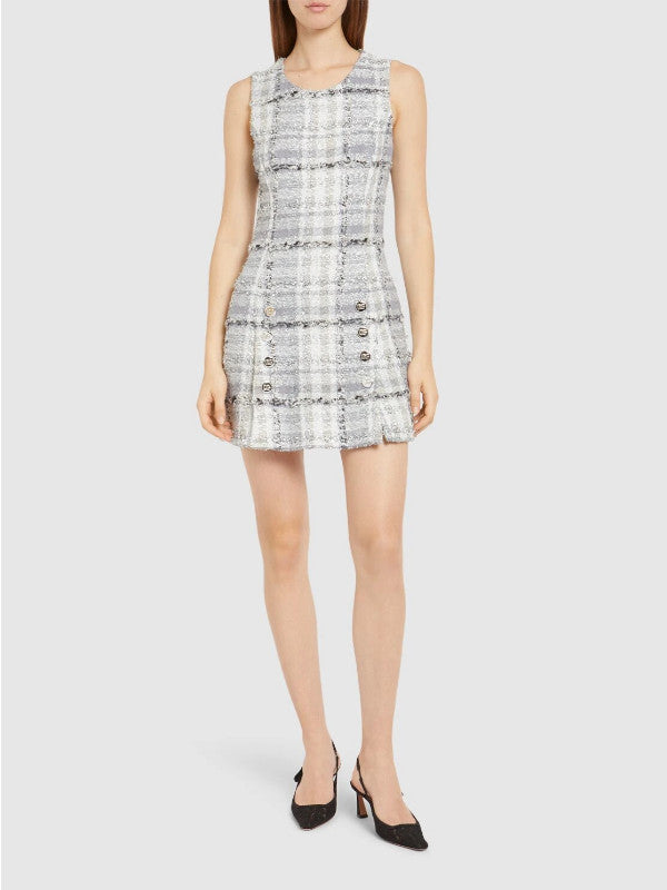 Lurex tweed mini dress