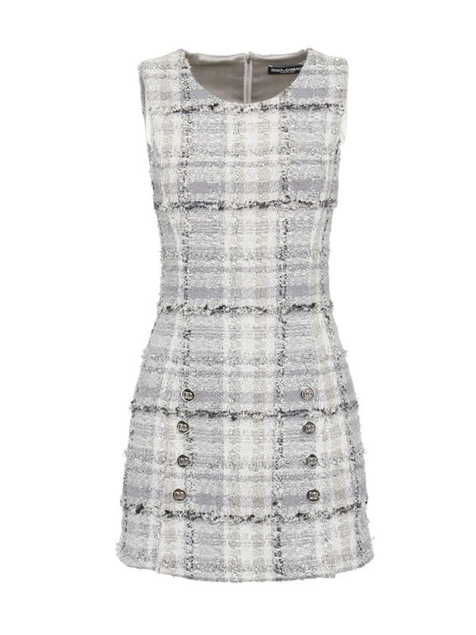 Lurex tweed mini dress