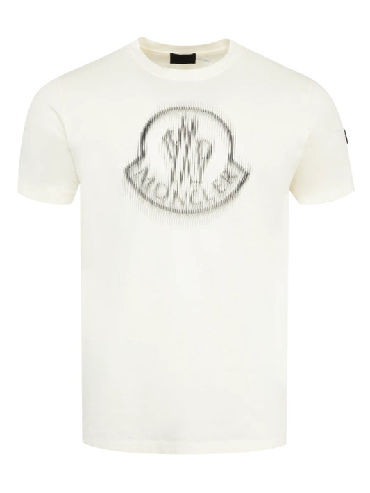 Logo Applique Printed T-Shirt