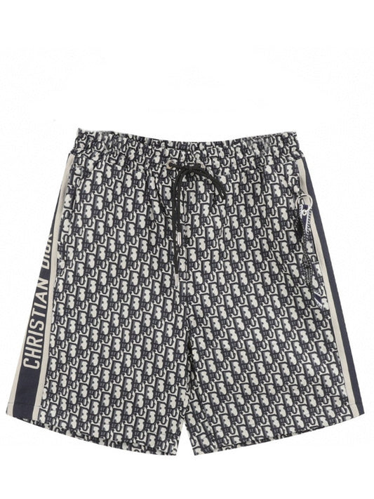 Oblique Print Shorts