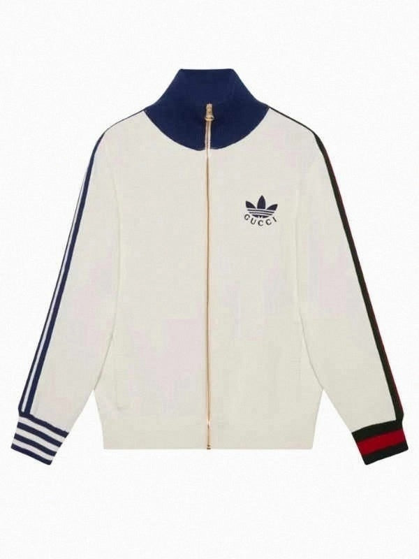 adidas x Gucci viscose zip-up jacket oversized