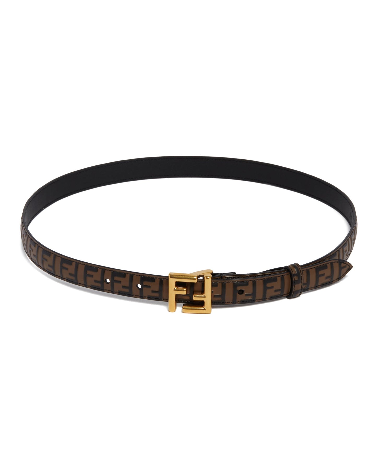 Brown FF Leather Belt