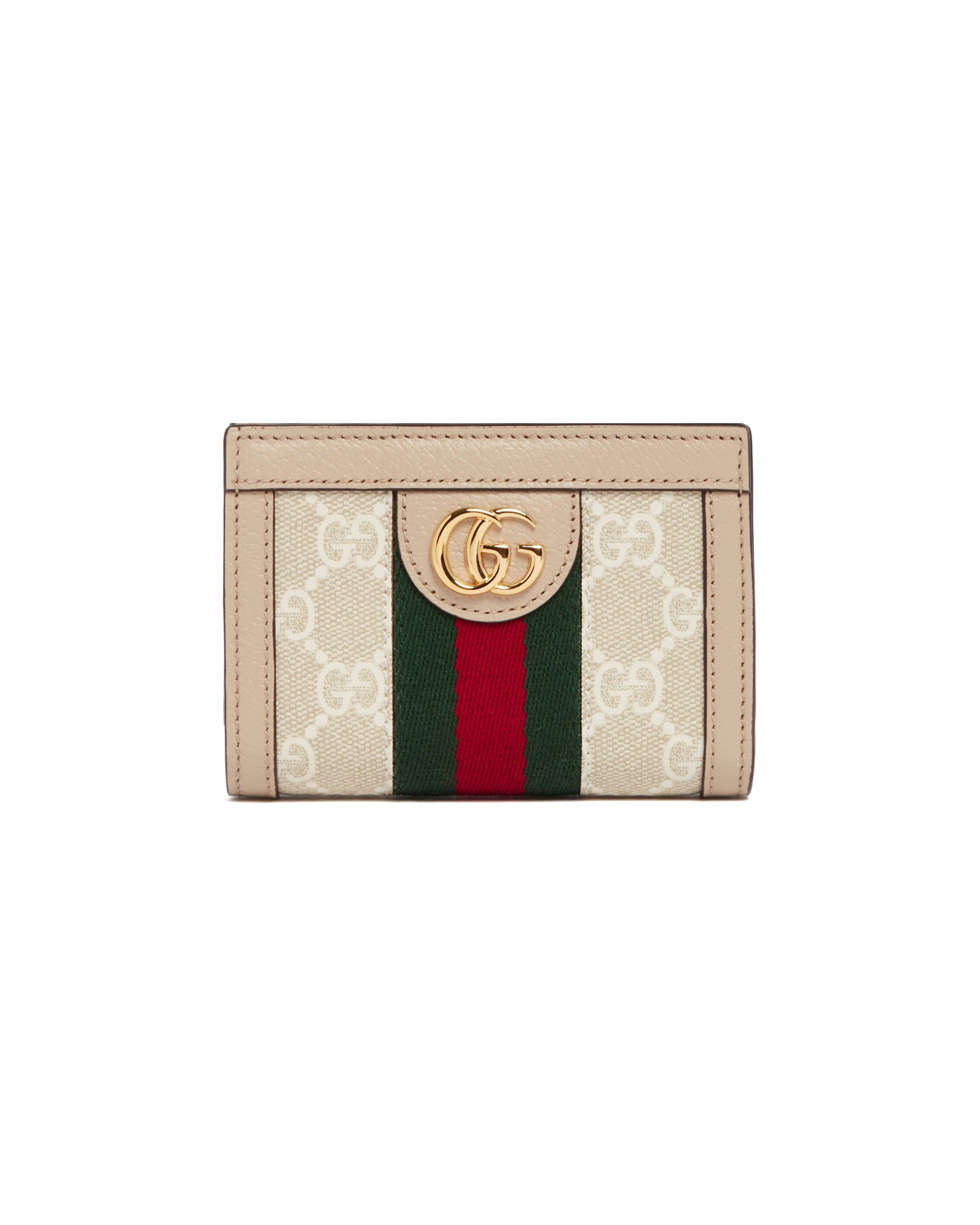 Beige Bi-Fold Ophidia Wallet