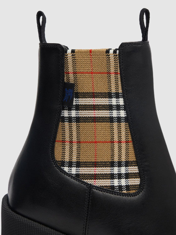 Burberry Stride leather chelsea boots