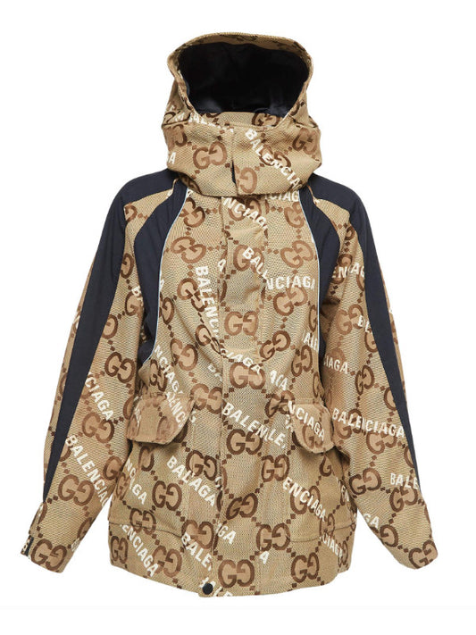 Beige Jumbo GG Canvas The Hacker Project Jacket