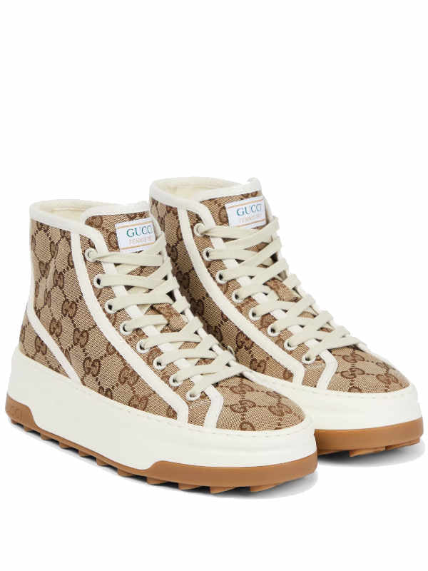 GG canvas high-top sneakers