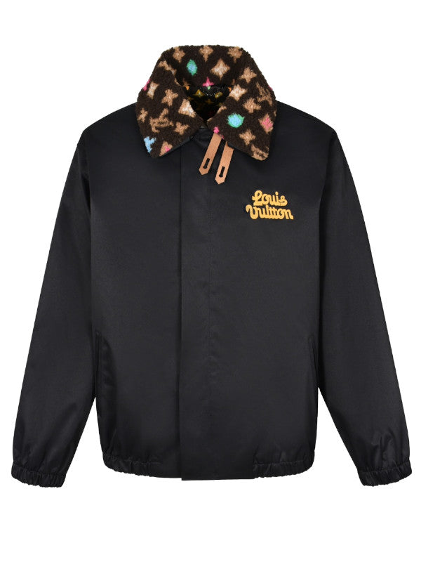 Aviator Jacket With Monogram Fleece Collar