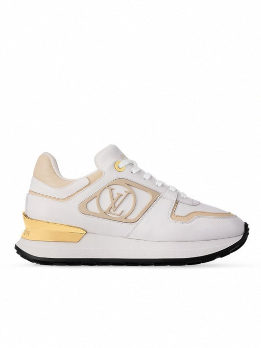 Neo white run away sneakers