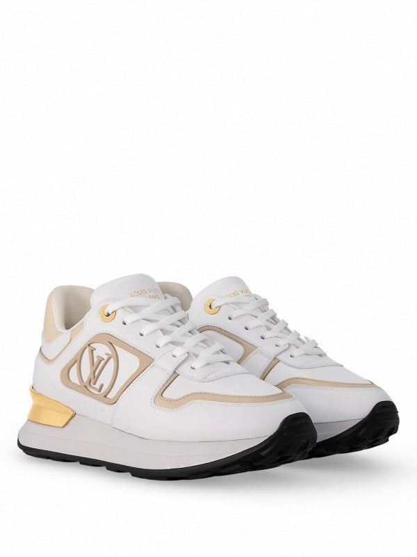 Neo white run away sneakers