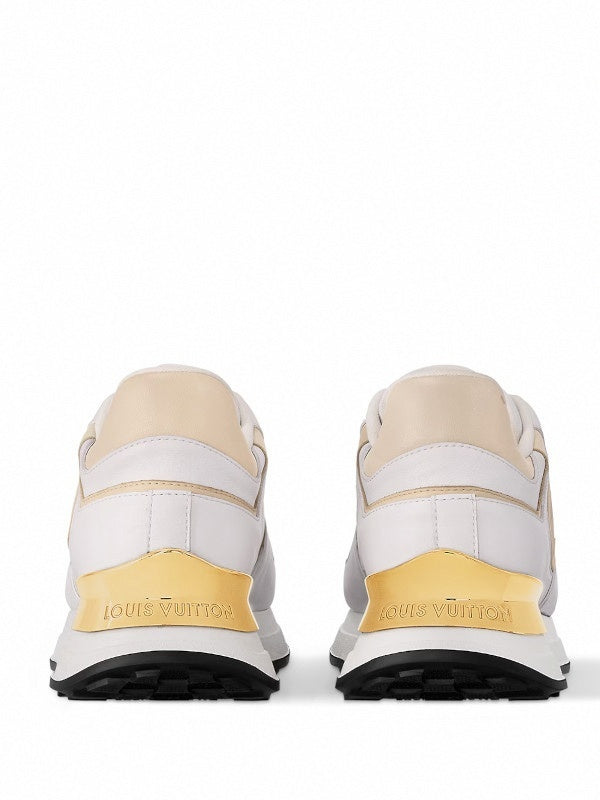 Neo white run away sneakers