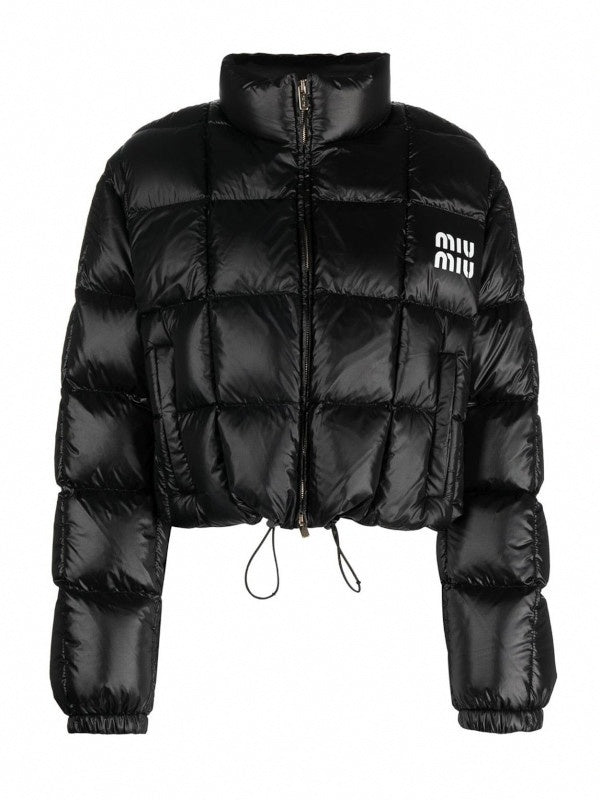 Miu Miu Logo-print padded jacket