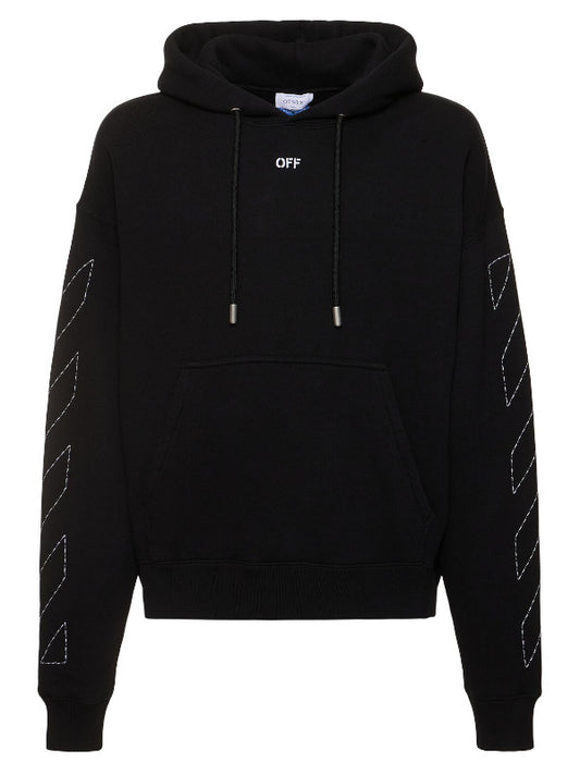 Off-White Diagonal-Stitch Hoodie