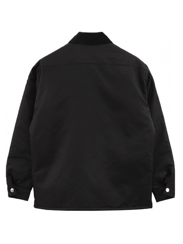 Black Nylon Shirt Jacket