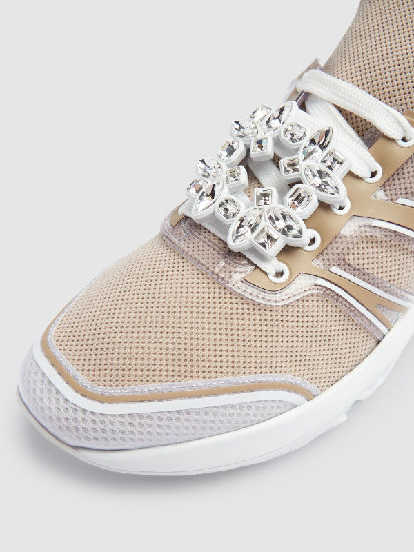 Viv Run crystal & tech sneakers